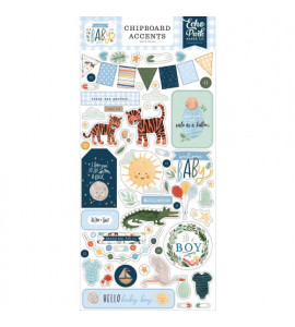 Чипборд Welcome Baby Boy Chipboard 6"X13" Accents в магазинe SweetScrap