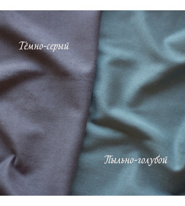"Пыльно-голубой" замша двухсторонняя — SweetScrap