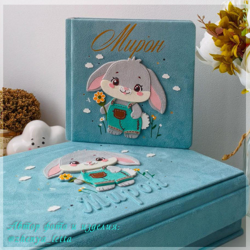 "Нежный тиффани" замша двухсторонняя — SweetScrap